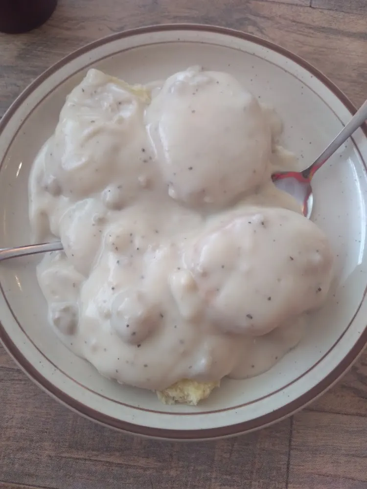 Large Biscuits and Gravy