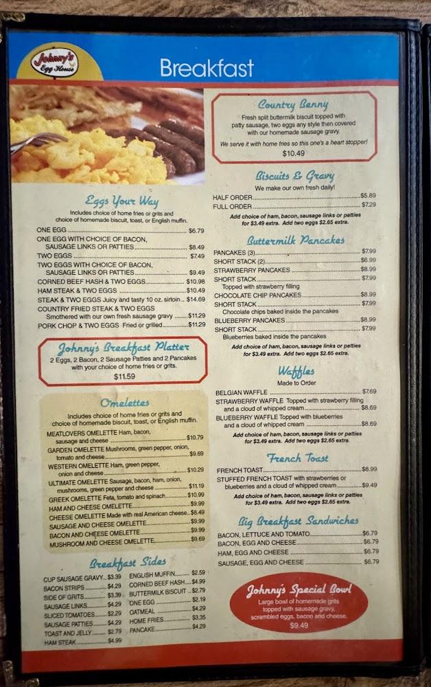 Johnny's Egg House Menu image 3